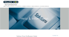 Desktop Screenshot of help.yellowdogsoftware.com