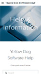Mobile Screenshot of help.yellowdogsoftware.com