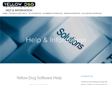 Tablet Screenshot of help.yellowdogsoftware.com